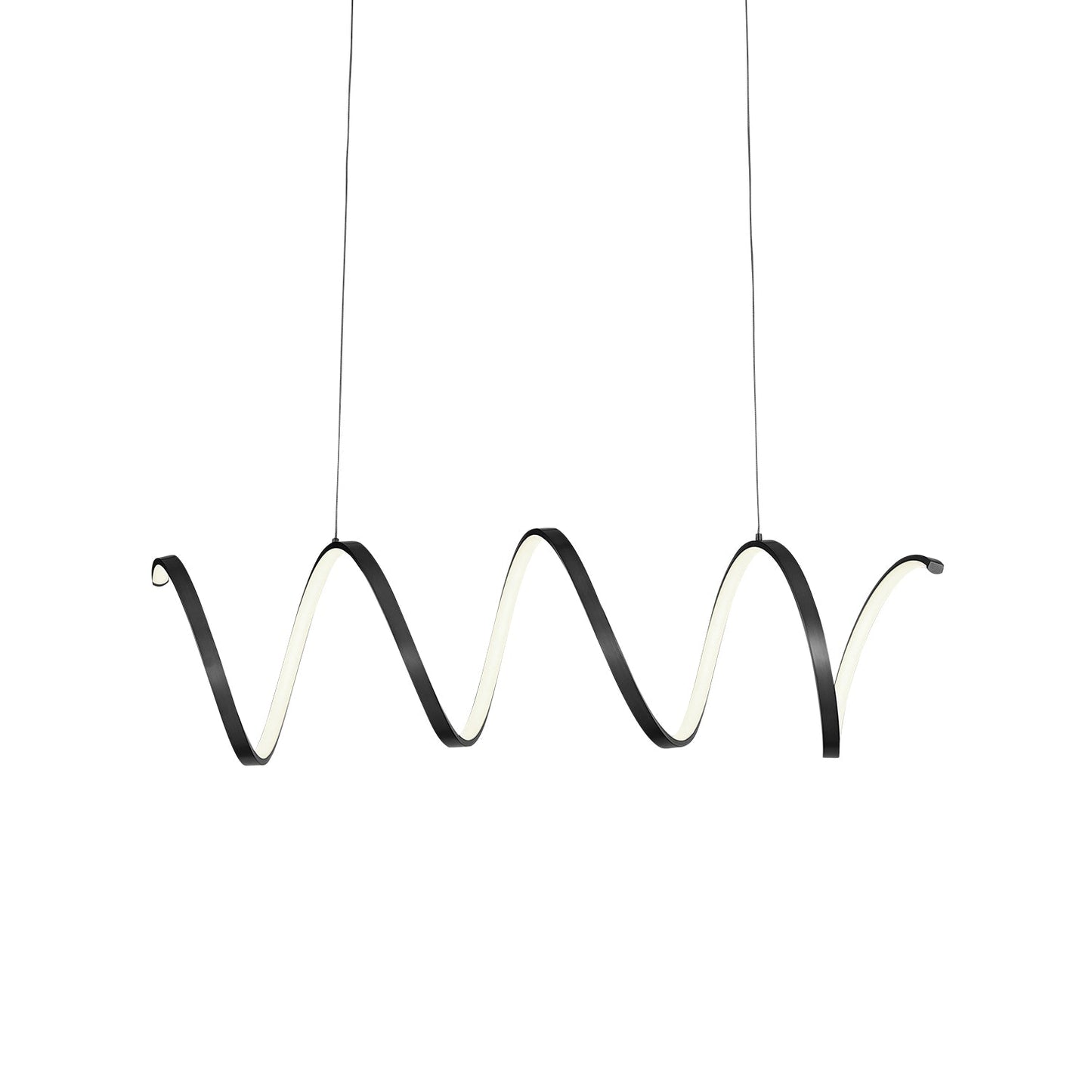 Kuzco Synergy black linear pendant LP93742-BK