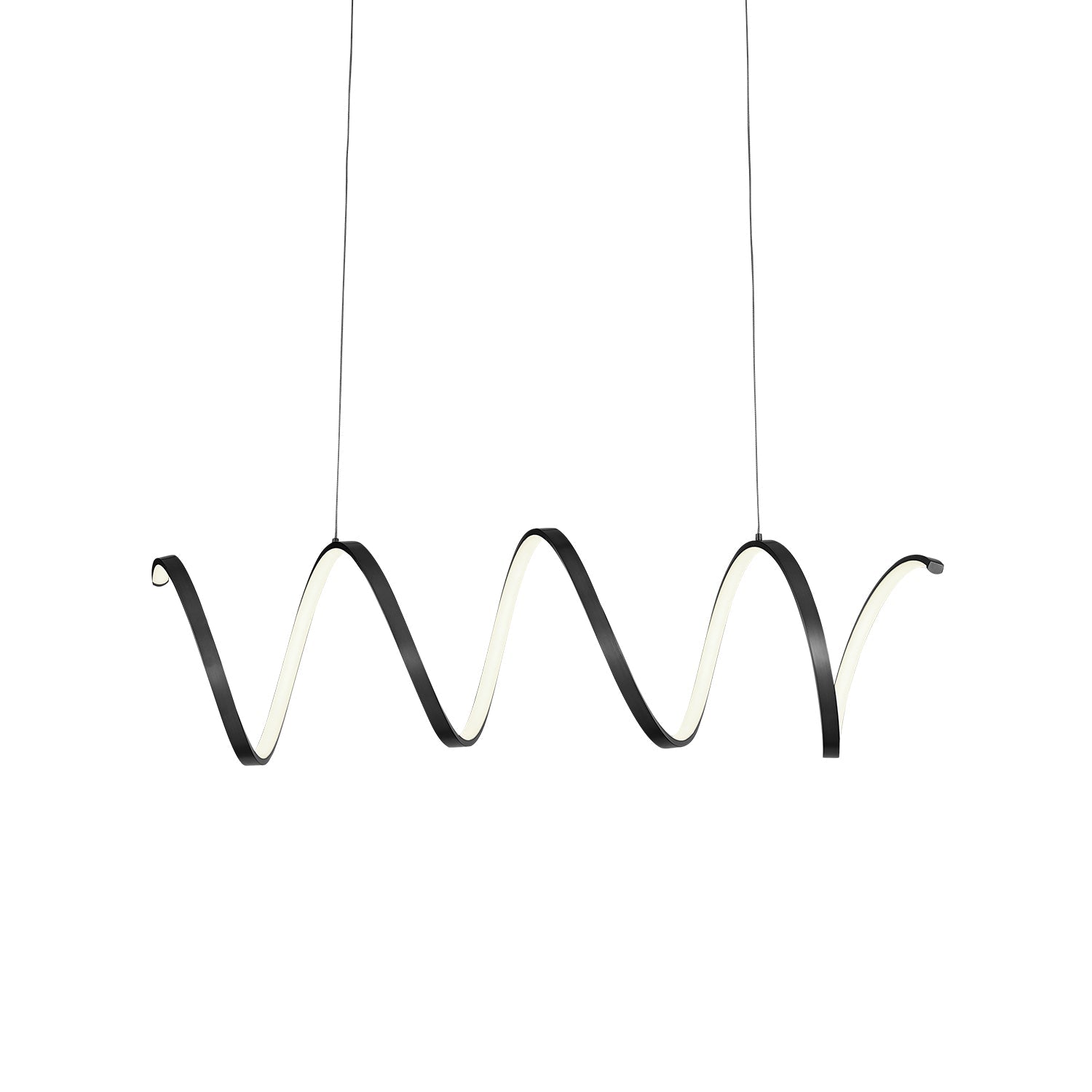 Kuzco Synergy black linear pendant LP93742-BK