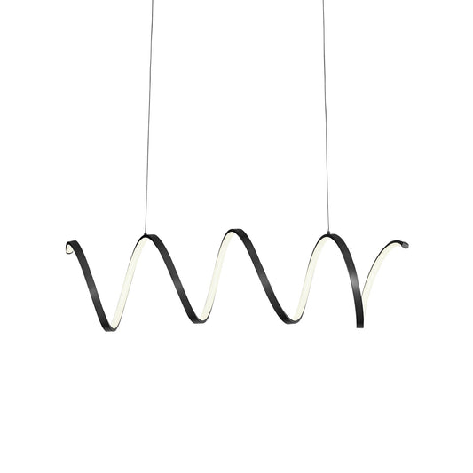 Kuzco Synergy black linear pendant LP93742-BK