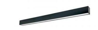 Nora Lighting NLUD-8334B 8' L-Line LED Indirect/Direct Linear, 12304lm / Selectable CCT, Black Finish