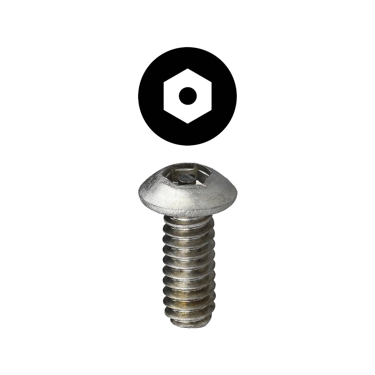 Dottie T103234HB Dottie #10-32 x 3/4 in Hex Pin Button Head TamperProof Machine Screw T103234HB