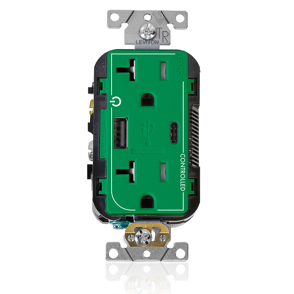Leviton T5833-2GN Receptacle