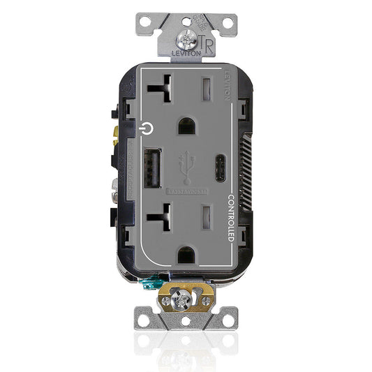 Leviton T5833-2GY Receptacle
