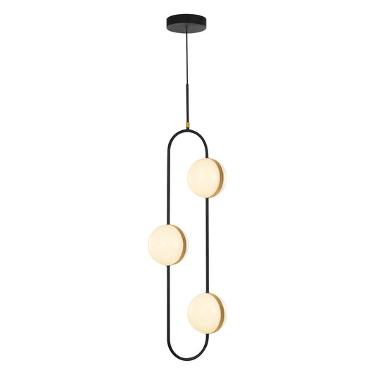 Alora Tagliato matte black pendant PD302003MBBG-UNV
