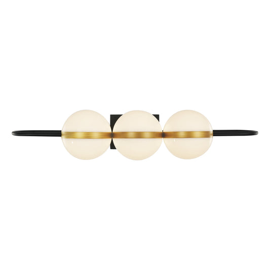 Alora Tagliato matte black vanity light WV302003MBBG-UNV