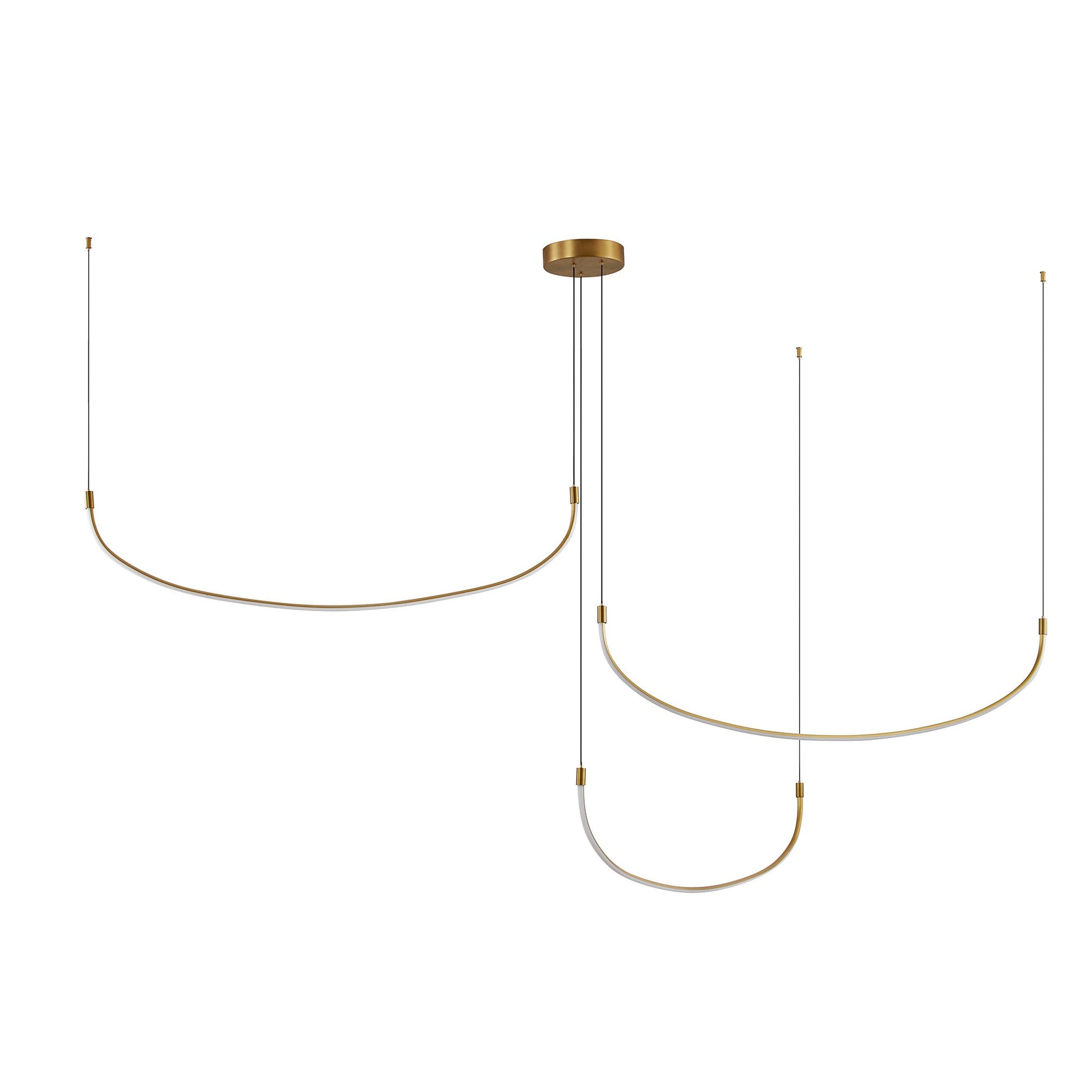 Kuzco Talis brushed gold [universal voltage] multi-pendant MP89370-BG