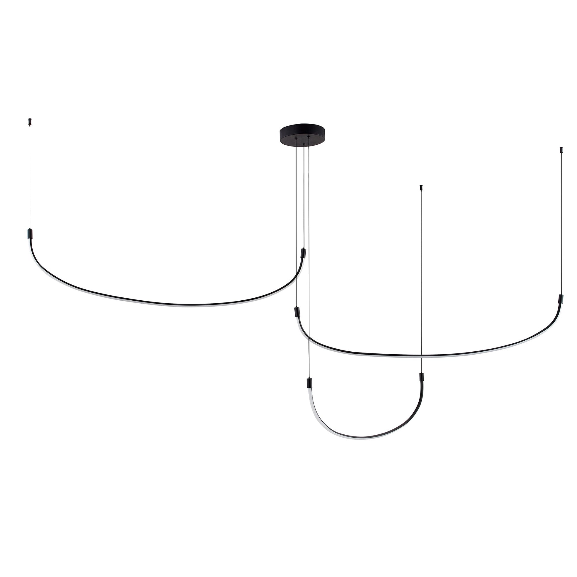 Kuzco Talis black [universal voltage] multi-pendant MP89370-BK