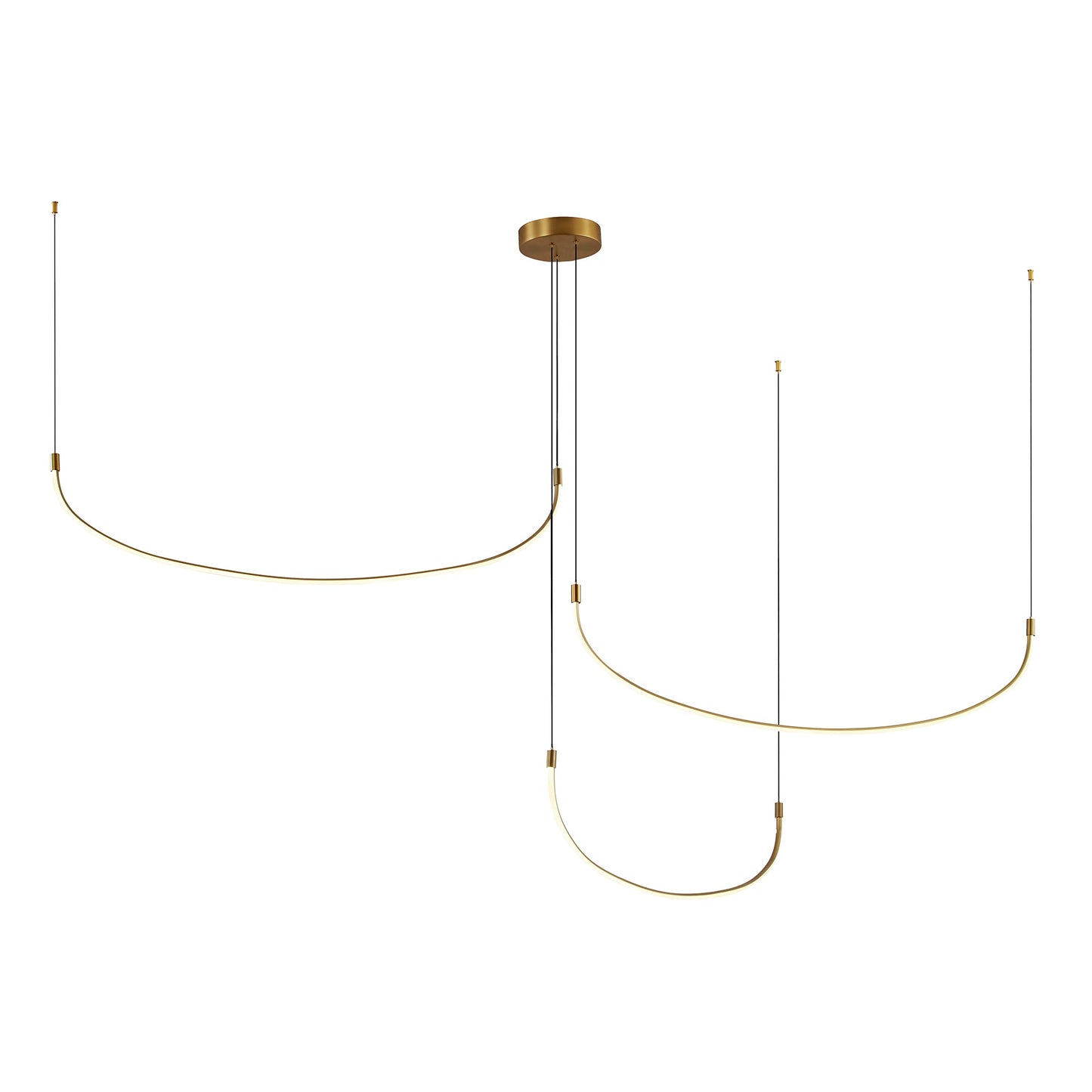 Kuzco Talis brushed gold [universal voltage] multi-pendant MP89390-BG-UNV