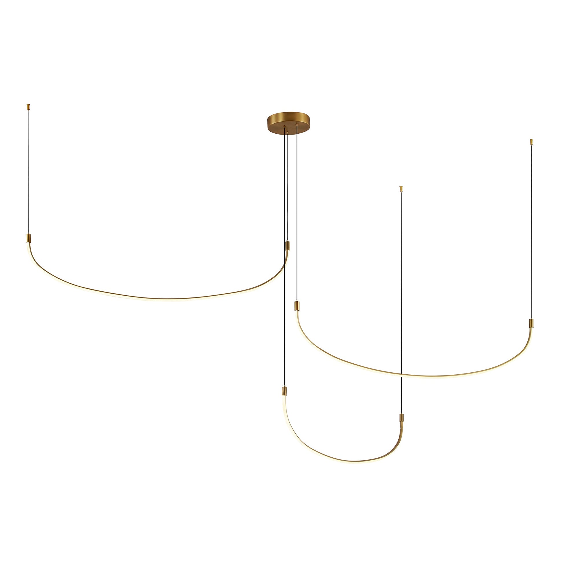 Kuzco Talis brushed gold [universal voltage] multi-pendant MP89390-BG-UNV