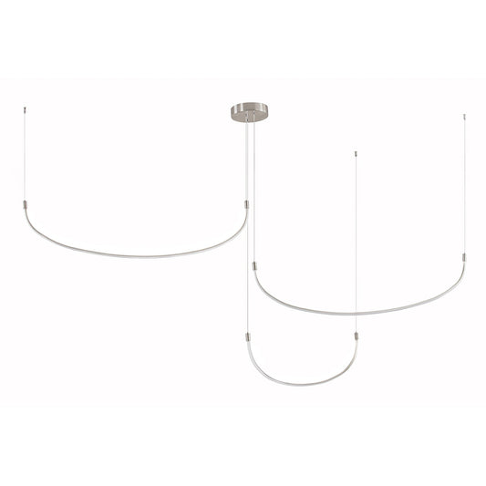 Kuzco Talis brushed nickel multi-pendant MP89390-BN