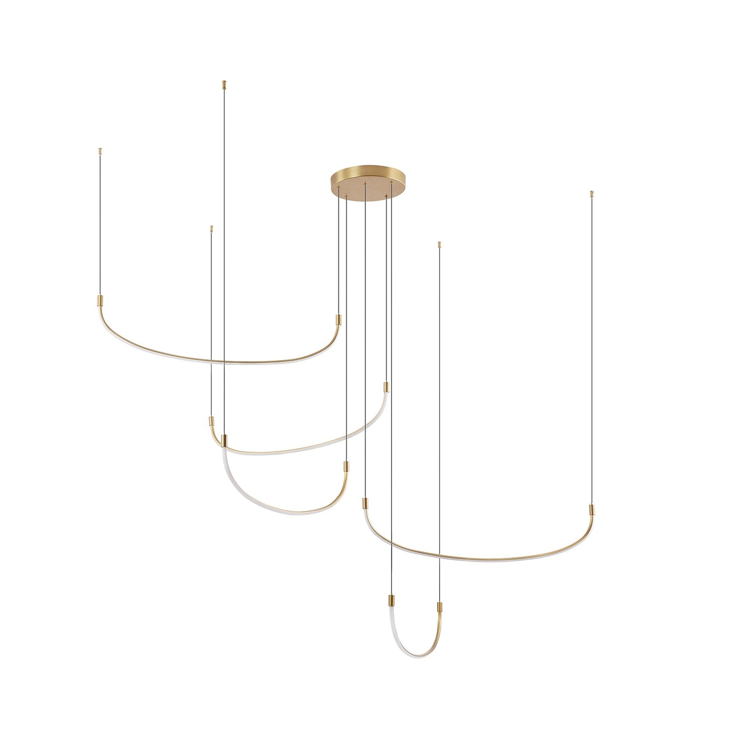 Kuzco Talis brushed gold [universal voltage] multi-pendant MP89570-BG