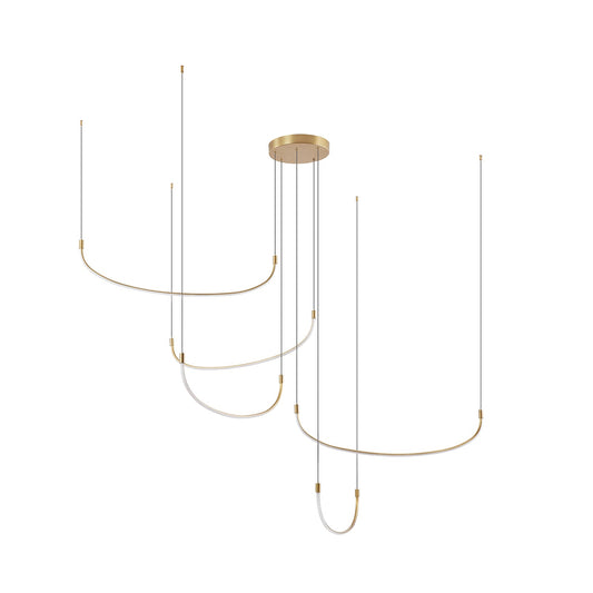 Kuzco Talis brushed gold [universal voltage] multi-pendant MP89570-BG
