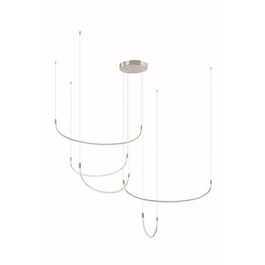 Kuzco Talis brushed nickel [universal voltage] multi-pendant MP89570-BN-UNV