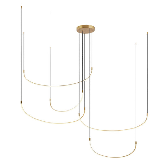 Kuzco Talis brushed gold [universal voltage] multi-pendant MP89590-BG