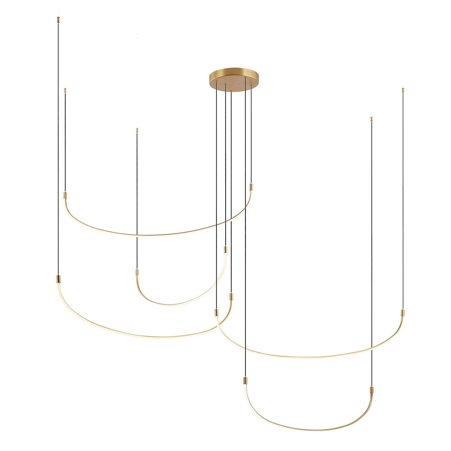 Kuzco Talis brushed gold [universal voltage] multi-pendant MP89590-BG-UNV