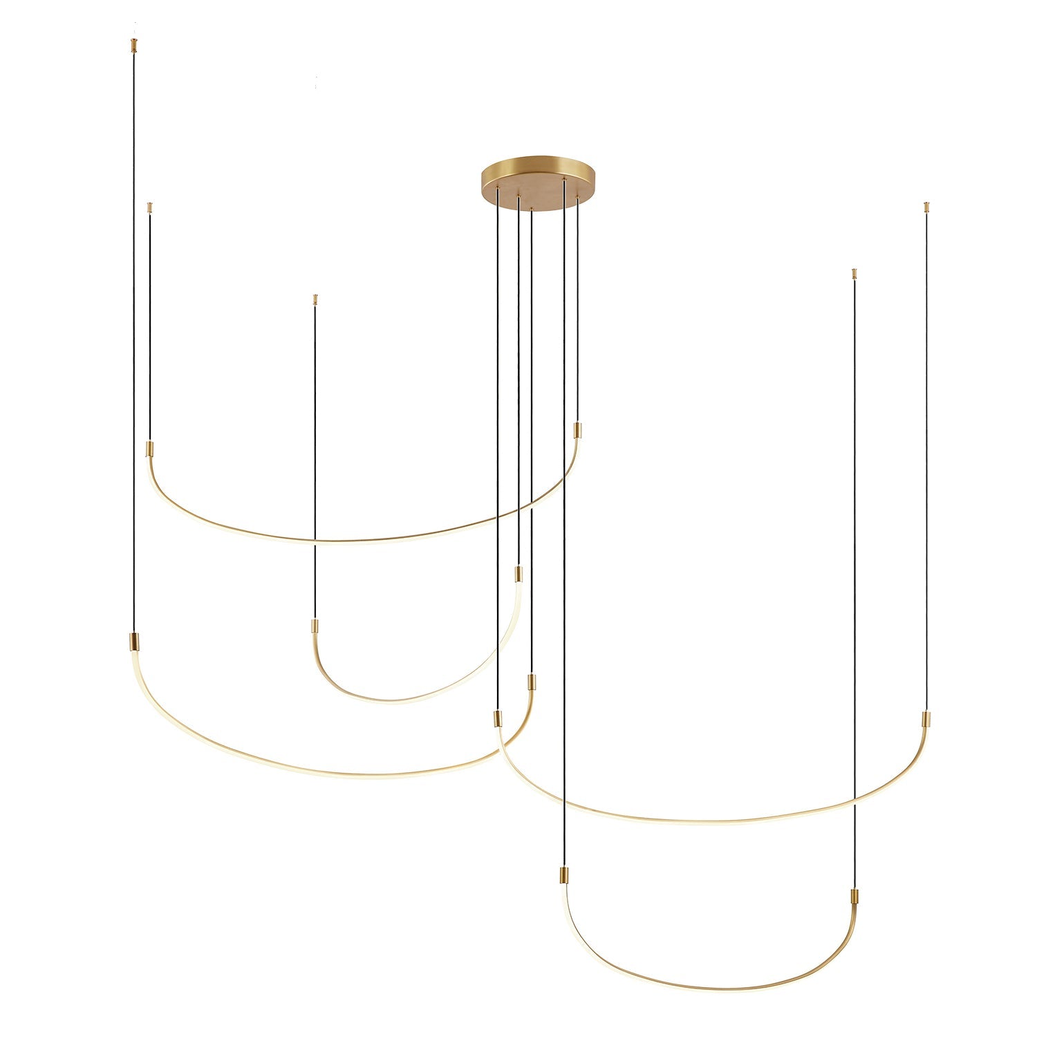 Kuzco Talis brushed gold [universal voltage] multi-pendant MP89590-BG-UNV