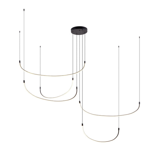 Kuzco Talis black [universal voltage] multi-pendant MP89590-BK