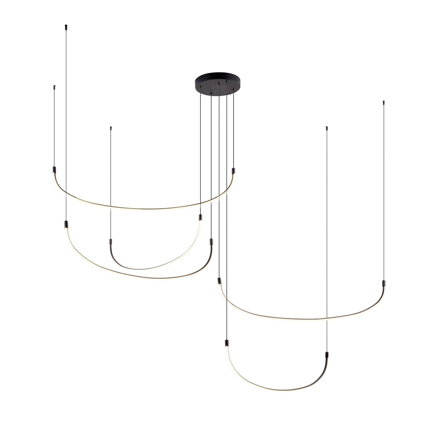 Kuzco Talis black [universal voltage] multi-pendant MP89590-BK-UNV