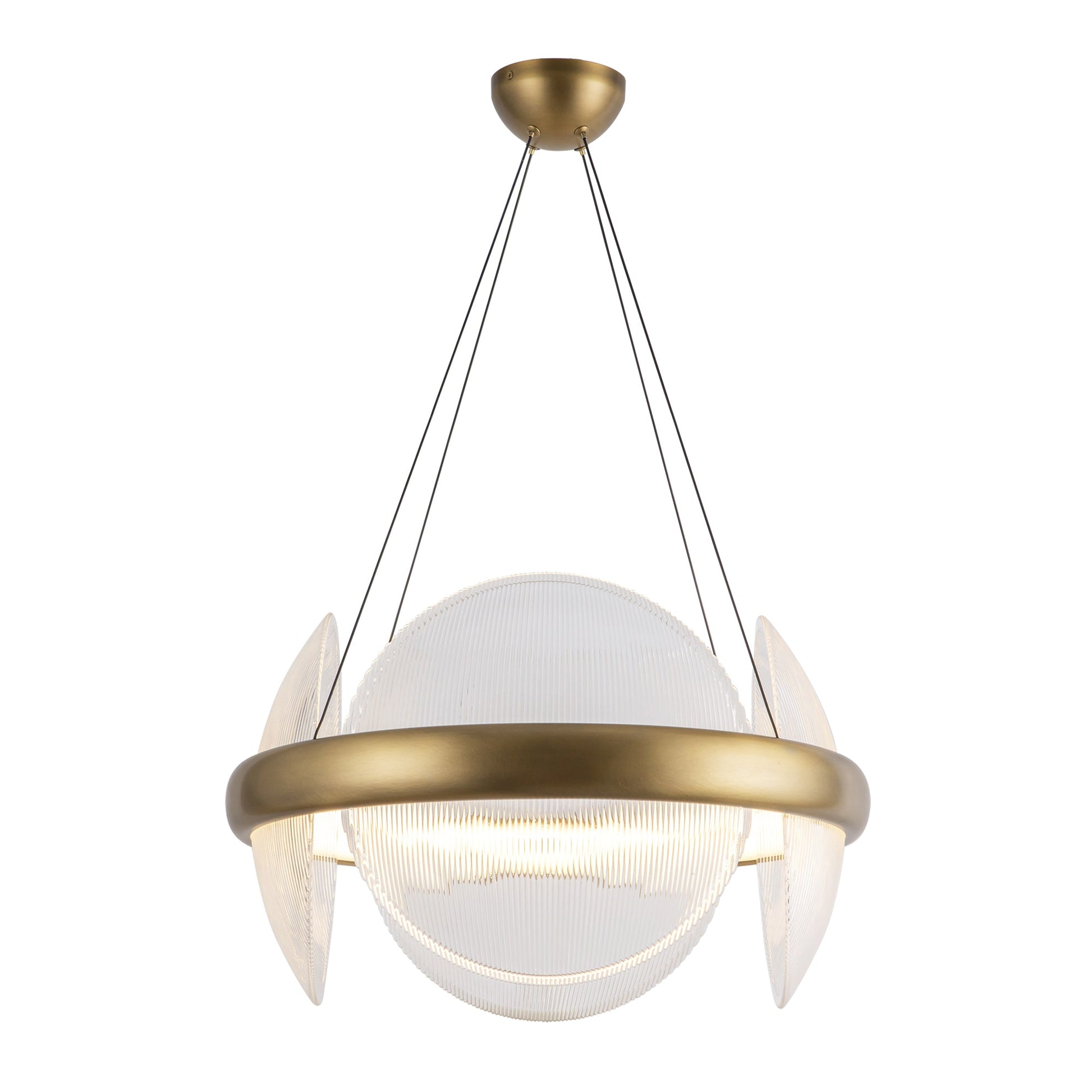 Kuzco Taurus vintage brass chandelier CH13922-VBCR-UNV