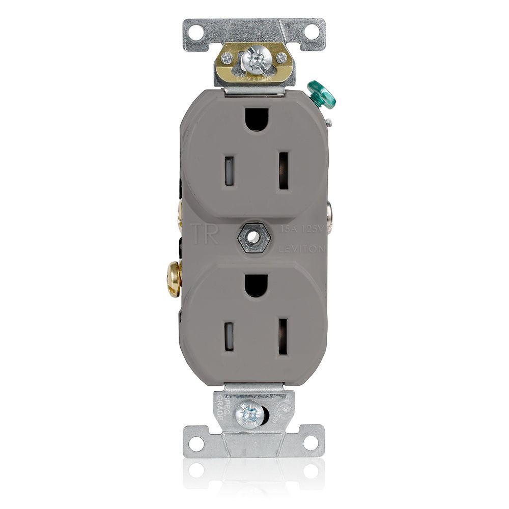 Leviton TBR15-GY Receptacle