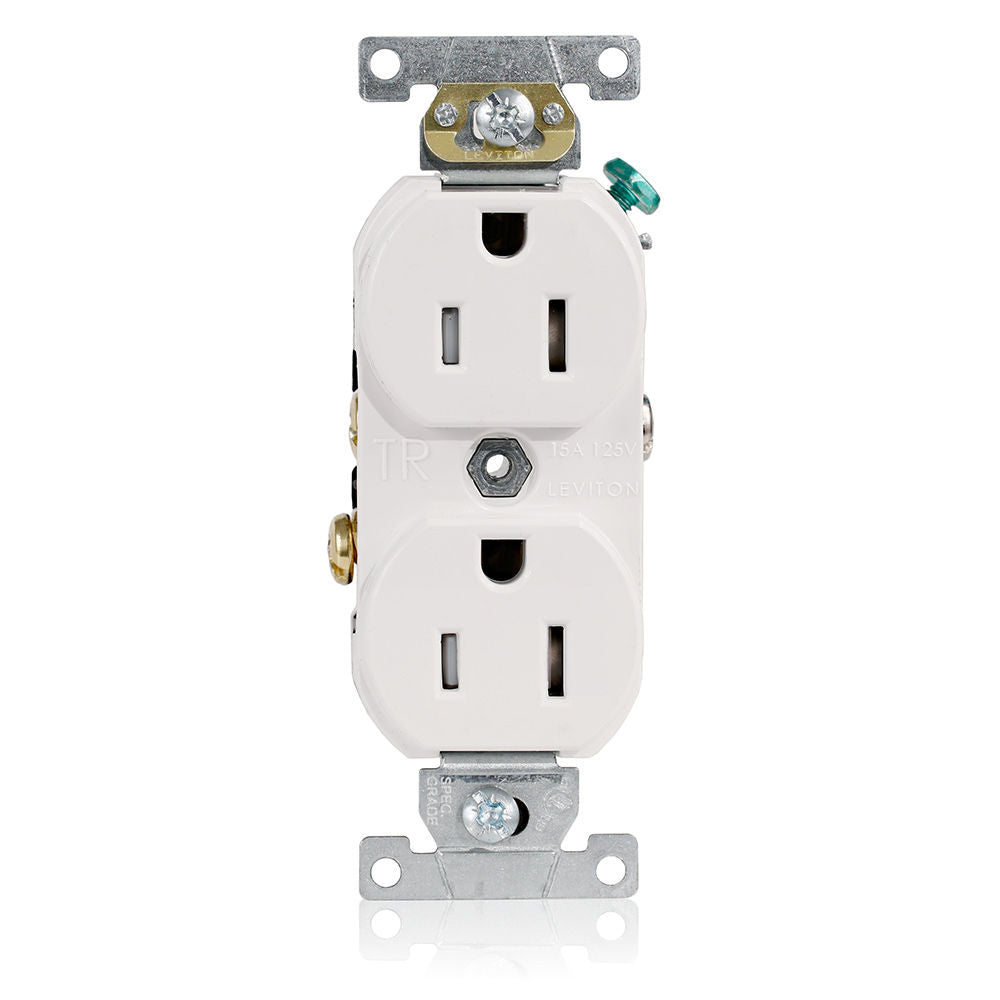 Leviton TBR15-W Receptacle