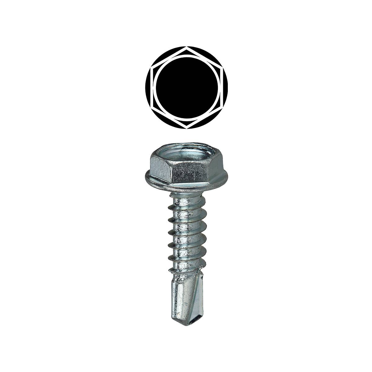 Dottie TEKHT858 Dottie #8 x 5/8 in Hex Washer Head Self Drilling Screw (Tuff Pack) TEKHT858
