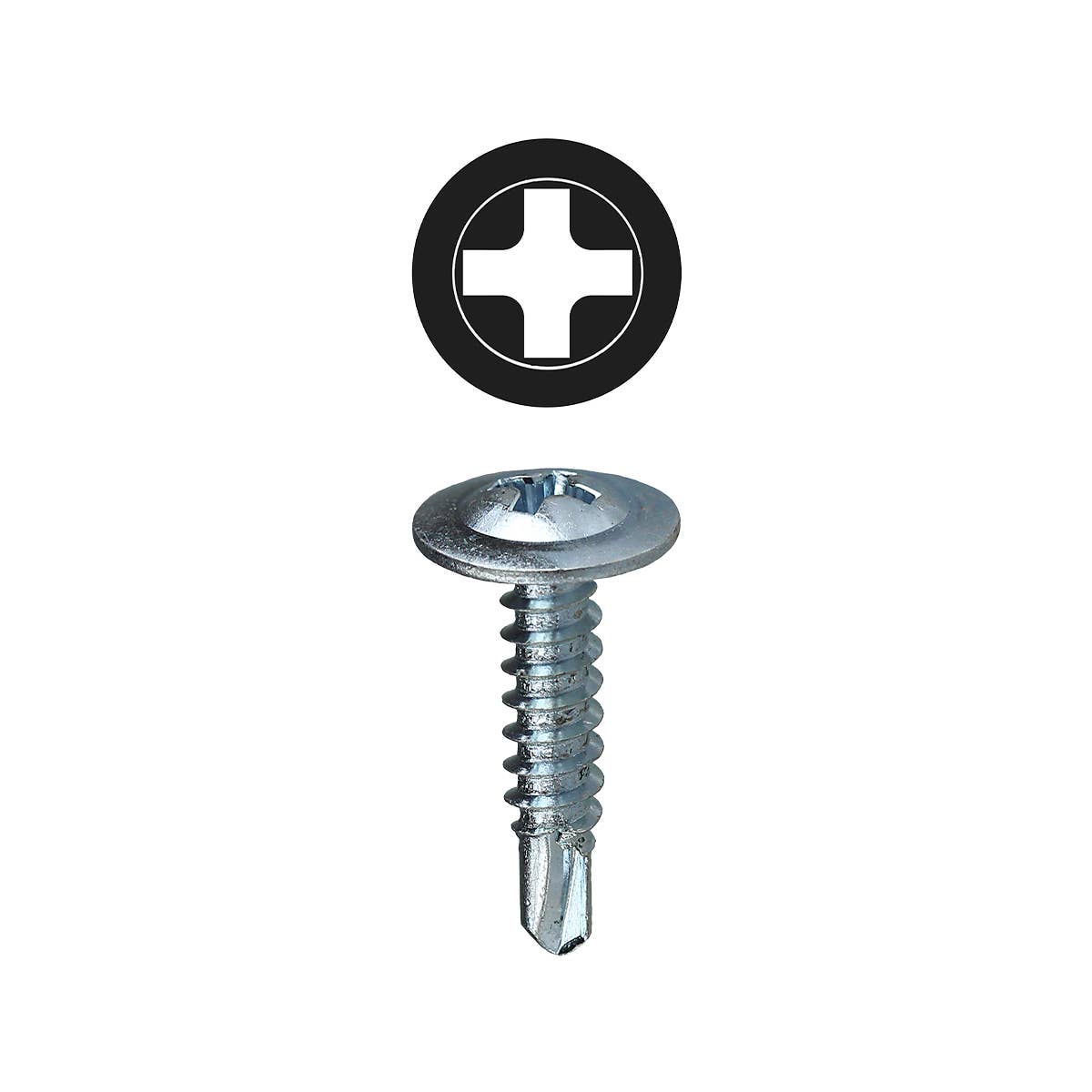 Dottie TEKW834 Dottie #8 x 3/4 in Phillips Wafer Head Self Drilling Screw TEKW834