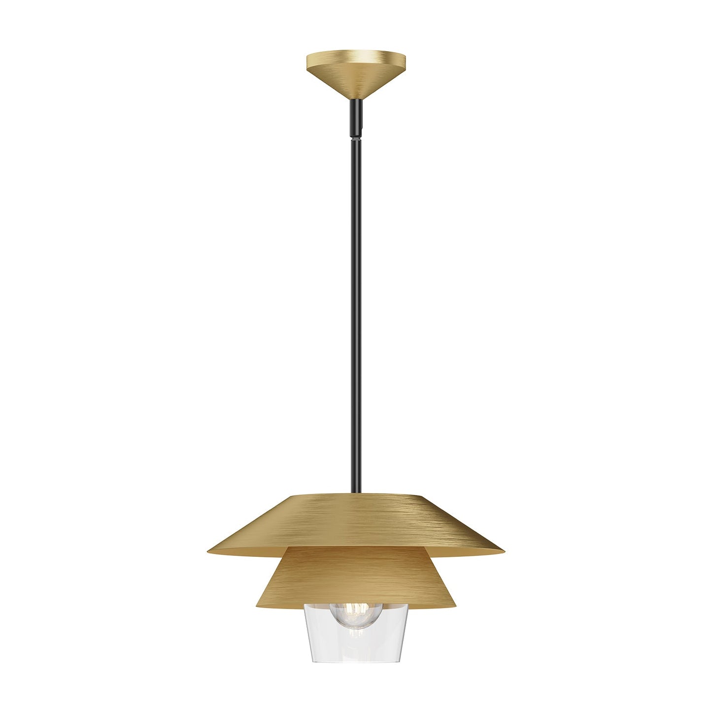 Alora Mood Tetsu brushed gold pendant PD475113BGCL