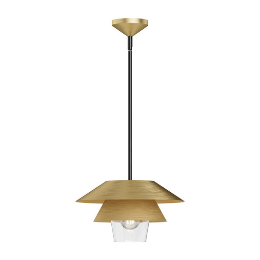 Alora Mood Tetsu brushed gold pendant PD475113BGCL