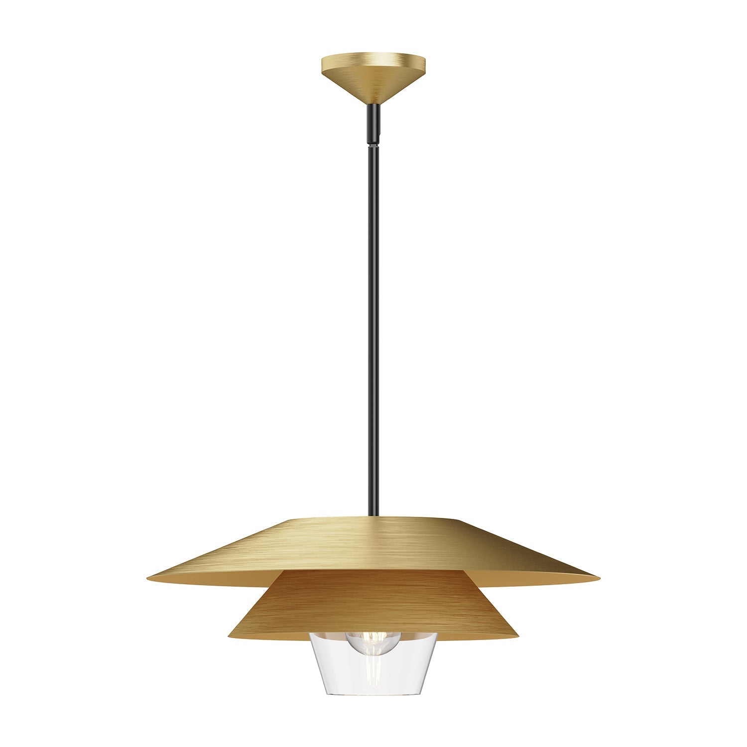 Alora Mood Tetsu brushed gold pendant PD475120BGCL
