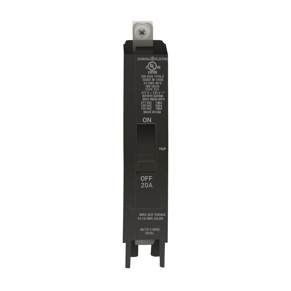 General Electric 20 Amp 1 Pole 277 Volt Bolt-On Circuit Breaker TEY Frame