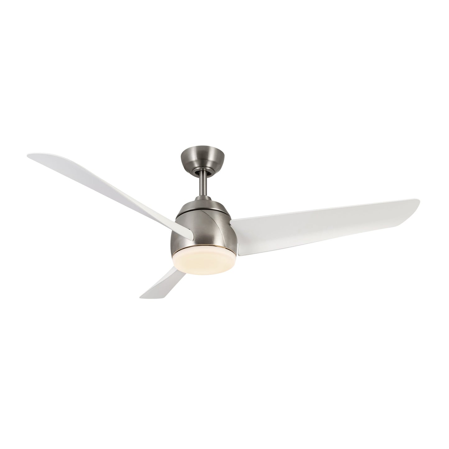 Kuzco Thalia brushed nickel ceiling fan CF91954-BN/WH