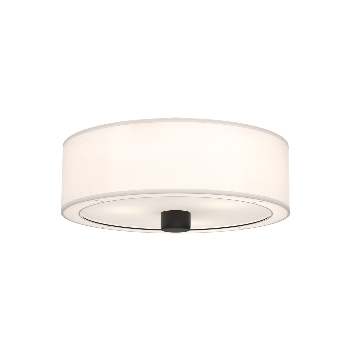 Alora Mood Theo matte black flush mount FM547924MBWL