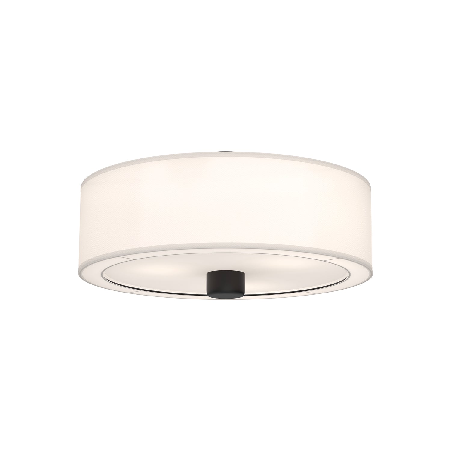 Alora Mood Theo matte black flush mount FM547924MBWL