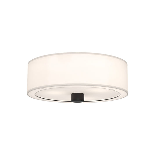 Alora Mood Theo matte black flush mount FM547924MBWL