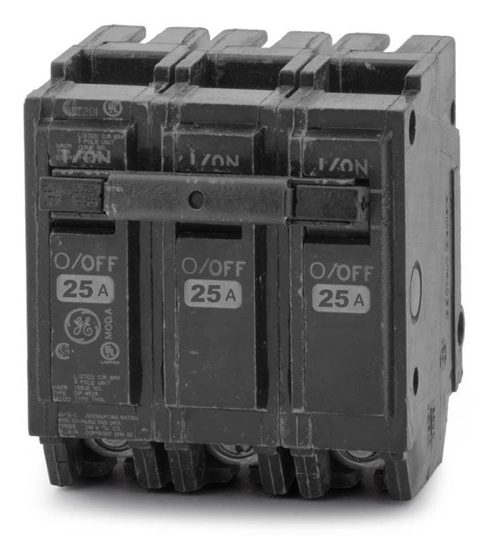 General Electric 25 Amp 3 Pole 240V Thermal Magnetic Circuit Breaker