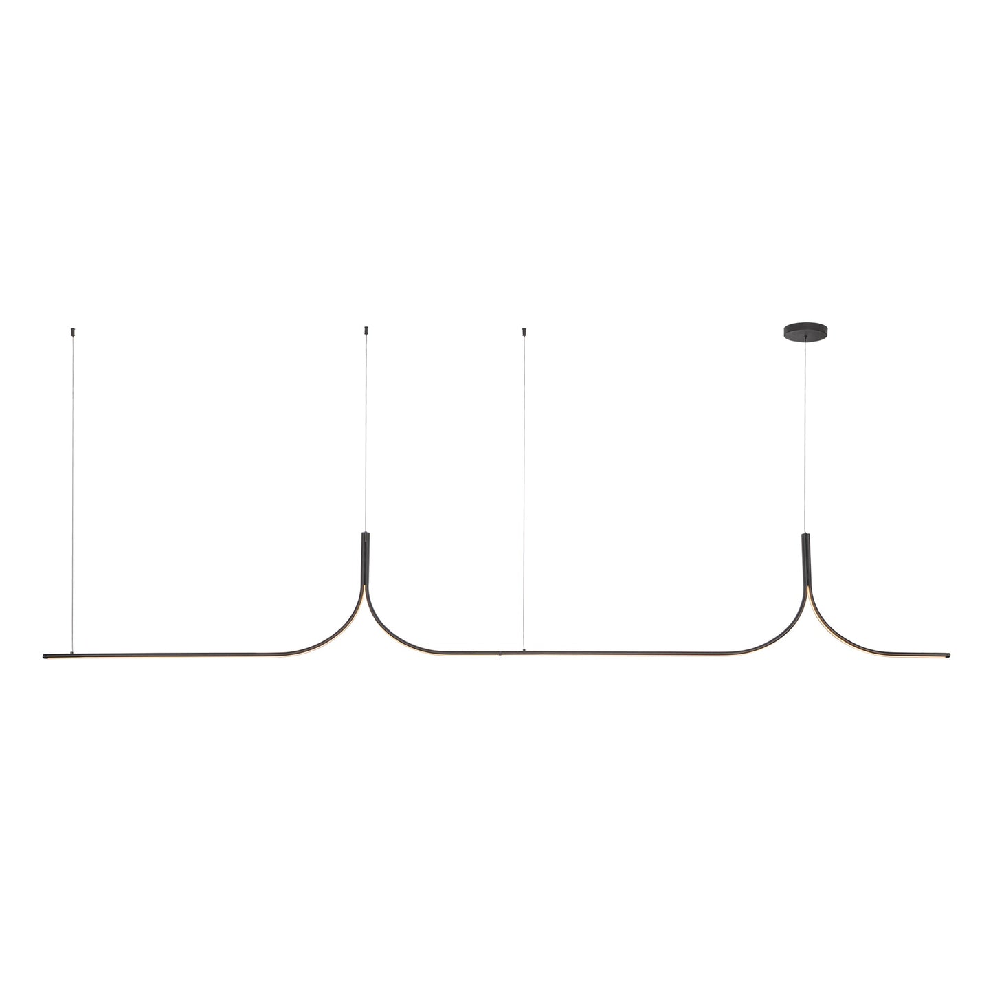 Kuzco Thread black [universal voltage 0-10 dimming and remote driver] linear pendant LP17910-BK-UNV-010-RT