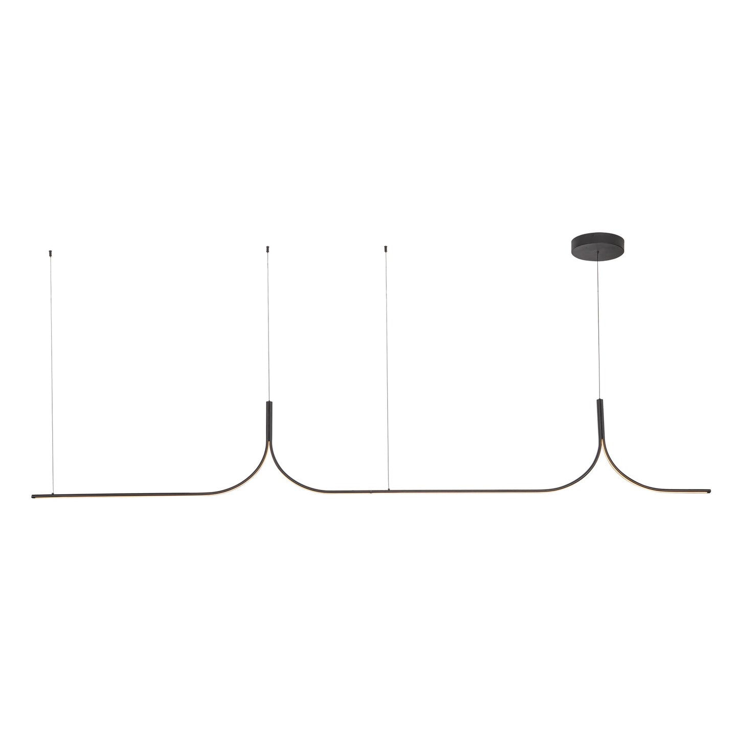 Kuzco Thread black [universal voltage and 0-10 dimming] linear pendant LP17910-BK-UNV-010