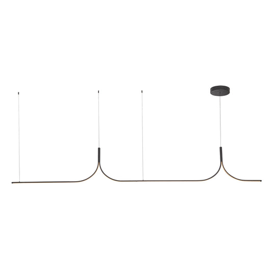 Kuzco Thread black [universal voltage and 0-10 dimming] linear pendant LP17910-BK-UNV-010