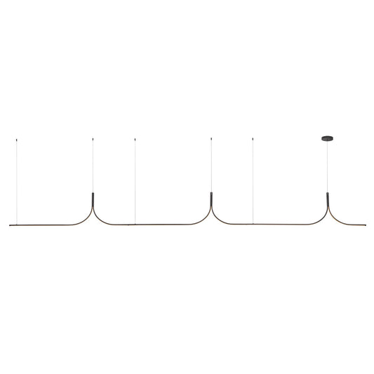 Kuzco Thread black [universal voltage 0-10 dimming and remote driver] linear pendant LP17915-BK-UNV-010-RT