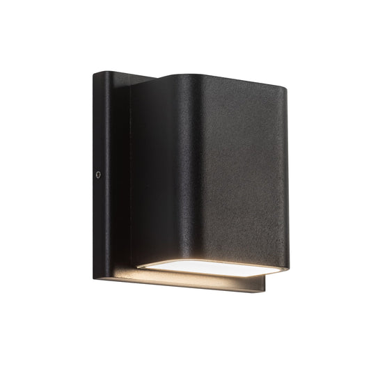 Kuzco Tolan black [universal voltage and 3 selectable color temperatures] all-terior wall light AT48403-BK-UNV-3CCT