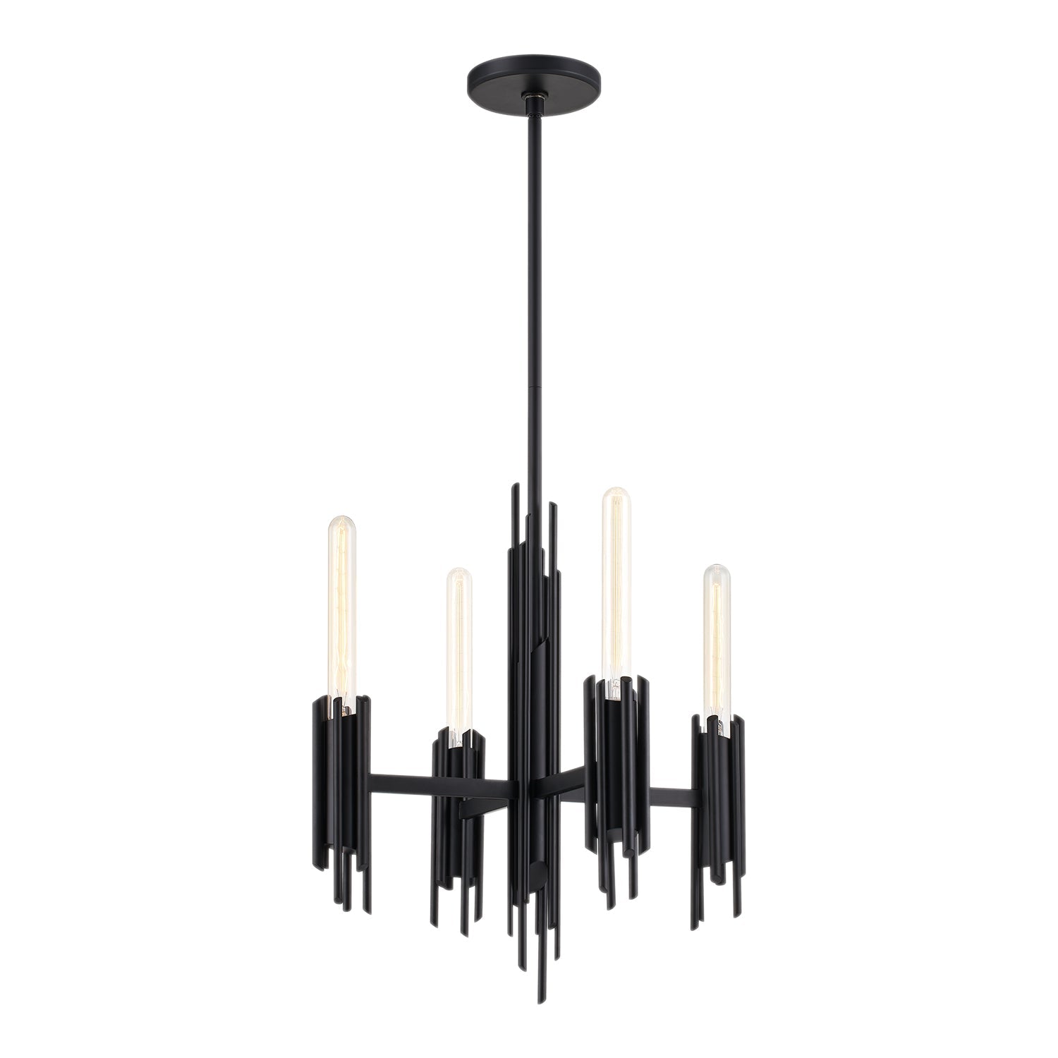Alora Torres matte black chandelier CH335019MB