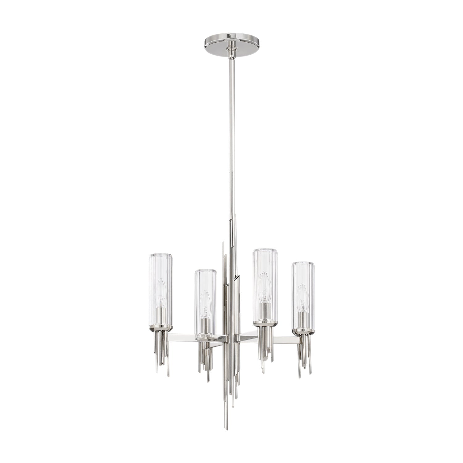 Alora Torres polished nickel chandelier CH335418PNCR