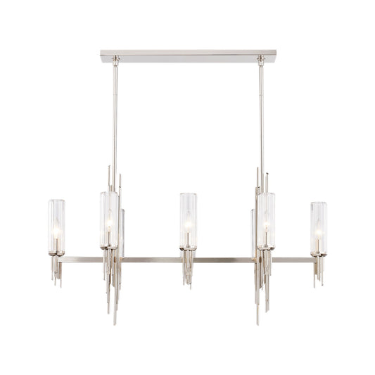 Alora Torres polished nickel linear pendant LP335838PNCR
