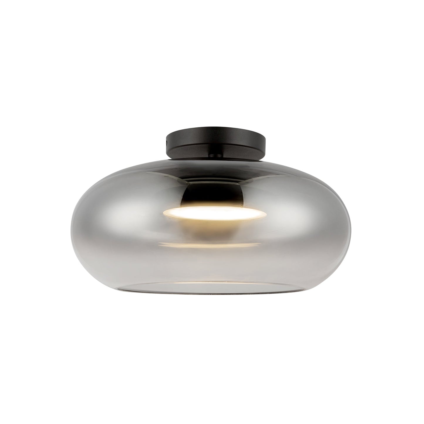 Kuzco Trinity black semi-flush mount SF62014-BK/SM