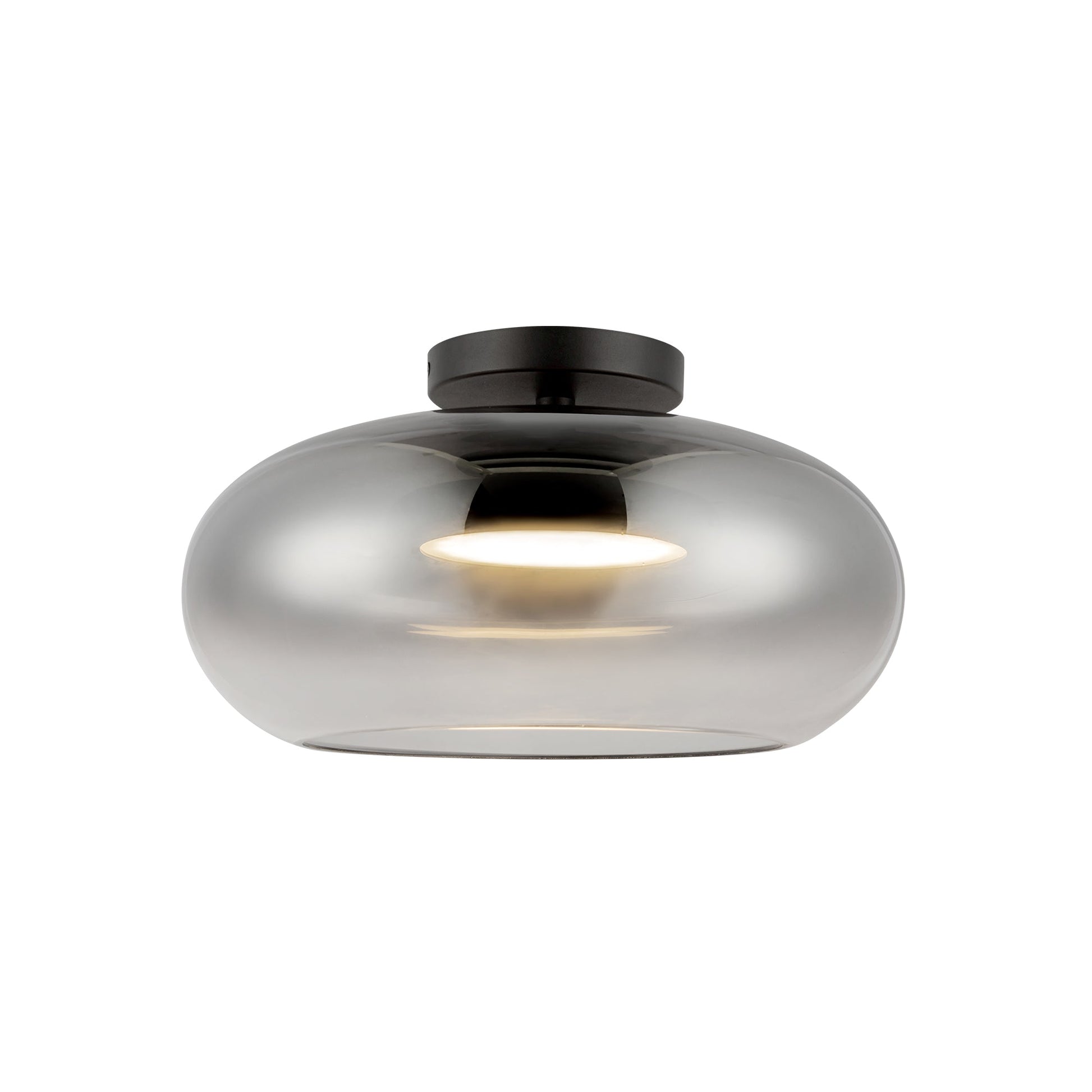 Kuzco Trinity black semi-flush mount SF62014-BK/SM
