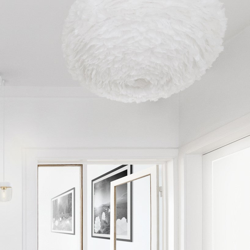 UMAGE Eos Large White Replacement Shade — styled interior view 10
