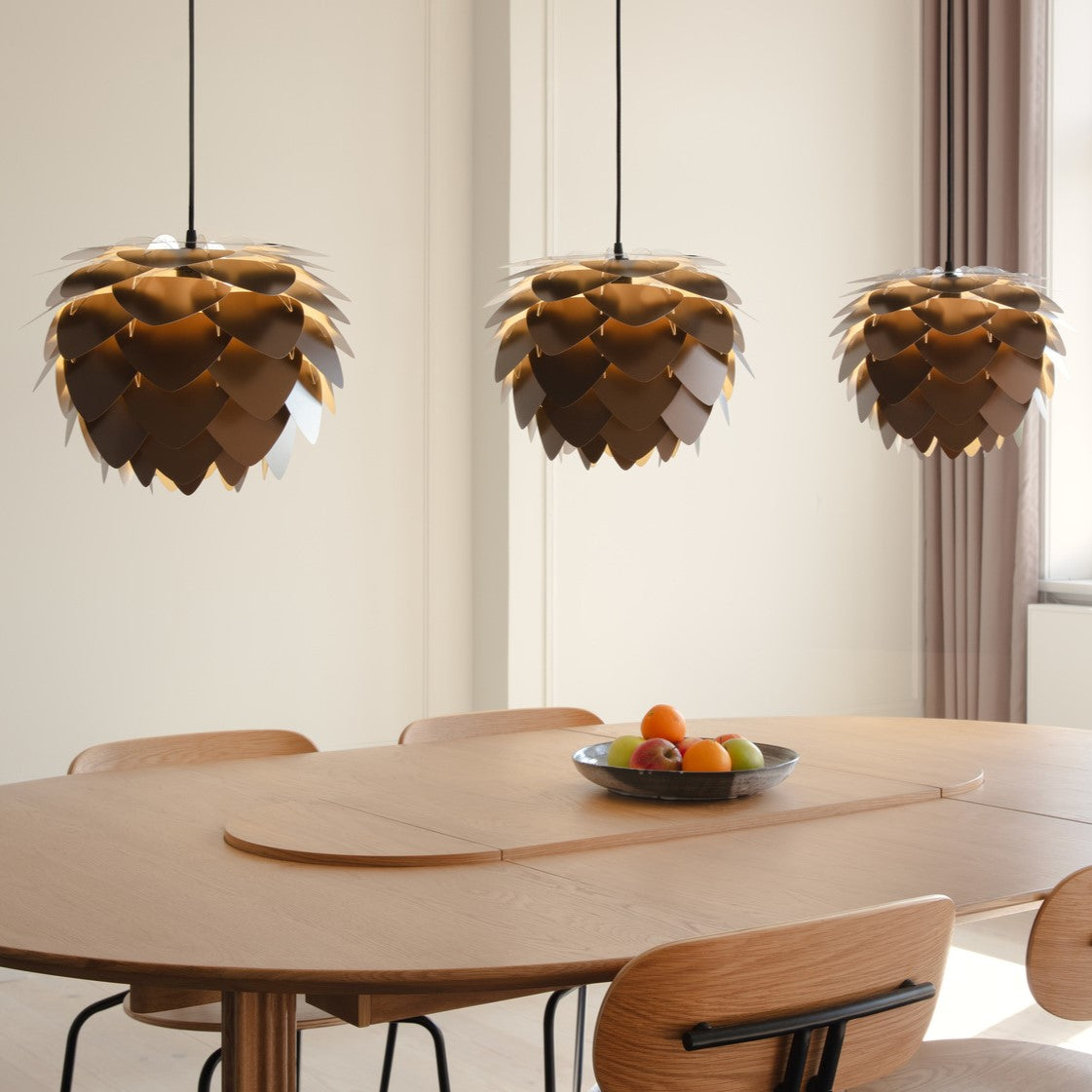 UMAGE Aluvia Mini Bronze Replacement Shade — styled interior view