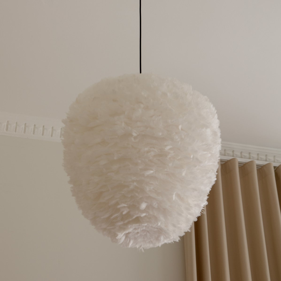 UMAGE Eos Evia Medium White Replacement Shade — styled interior view 5
