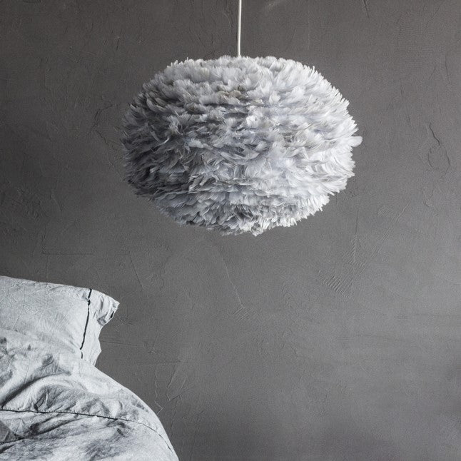 UMAGE Eos Large Grey Replacement Shade — styled interior view 5